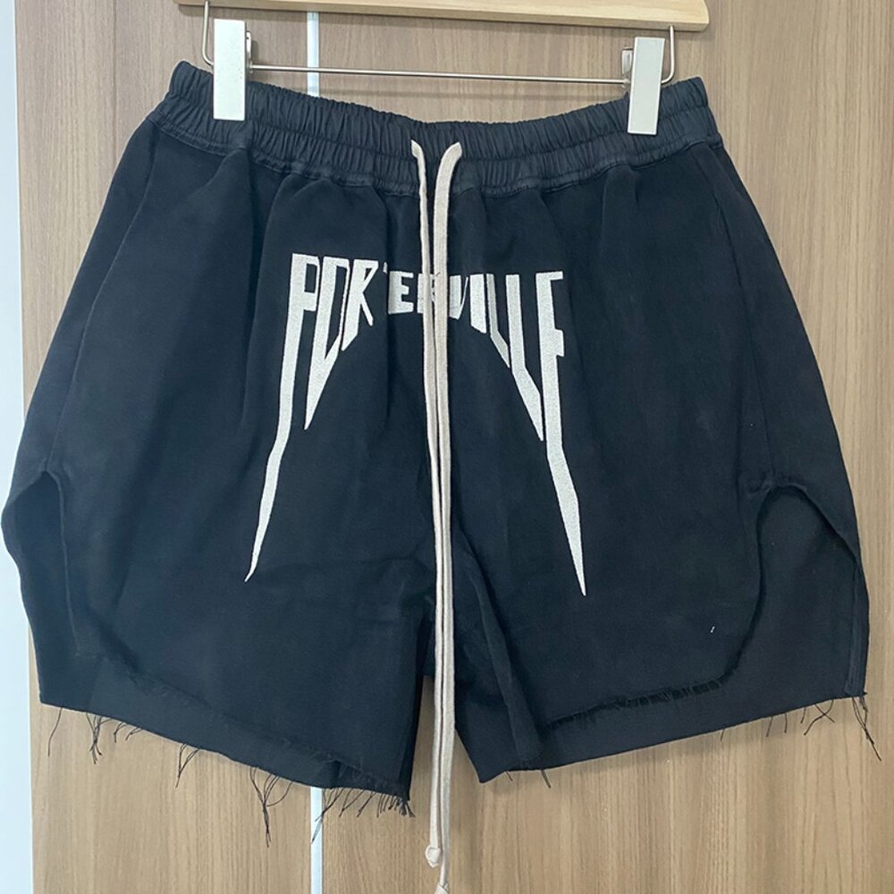 Rick Owens Drkshdw Embroidered Shorts